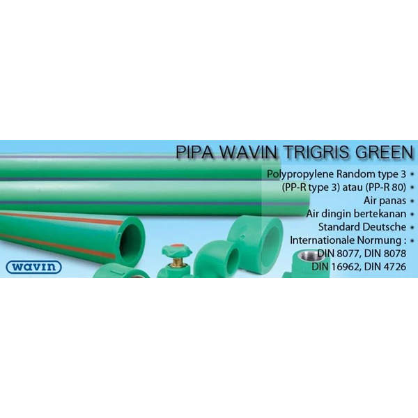 PP-R Pipe Wavin Tigris Green